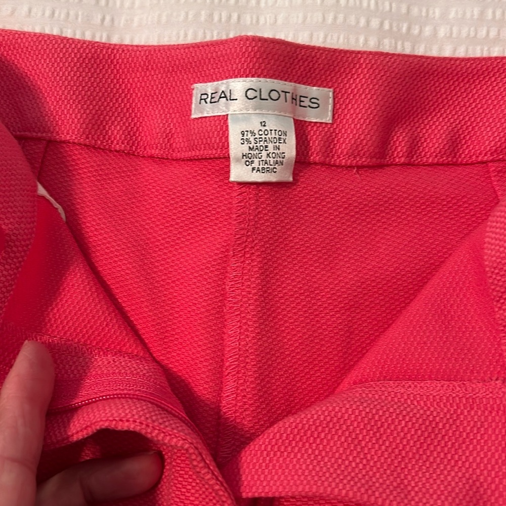 Real clothes nwt pink ankle pants